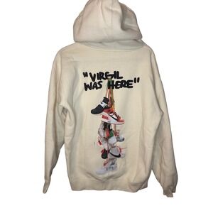 Miracles Club Virgil Was Here Hoodie Cream Limited Release Fall Winter 2022 M